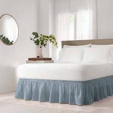 Check spelling or type a new query. Easy Fit Solid Ruffled Queen King Bedskirt Dusty Blue Target
