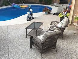 An aggregate concrete patio is a unique option with a raw design that has plenty of traction against slipping. Best Places To Use Exposed Aggregate Concrete Around Your Home Markstone Landscaping