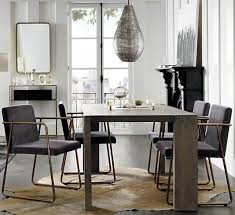Rouka Dark Grey Dining Chair Reviews Cb2 Dining Room Contemporary Dining Room Industrial Cb2 Dining Table