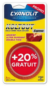 35 castorama tedarikçisi bulunmaktadır ve bunların büyük bir kısmı asya içindedir. Ruban Adhesif Double Face Cyanolit Koltout Express 3 M X 19 Mm 20 Castorama