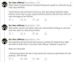 Adakah itu bermakna penjagaan kesihatan ibu bapa tidak penting? Anak Berhak Merajuk Tapi Ke Mana Akhirnya Putus Silaturahim Tanyalah Hati Masing Masing Kata Da I Wan Ad Din Mstar