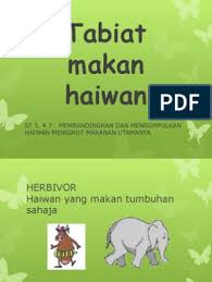 Oleh itu, tumbuhan adalah sumber makanan utama bagi sesetengah haiwan. Asmgt Sains Tabiat Makan Haiwan