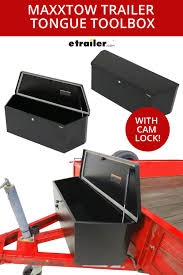 Trailer a frame storage box. Maxxtow Maxxhaul Trailer Tongue Toolbox W Cam Lock A Frame Steel 2 27 Cu Ft Black Maxxtow T Trailer Tongue Box Trailer Trailer Storage