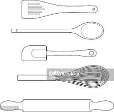 Cooking clipart, baking cut file, cricut, silhouette dxf, black and white, . Cooking Utensils Clipart 1 566 198 Clip Arts