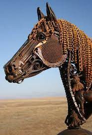 Equestriancdr S Image Scrap Metal Art Metal Sculpture Sculpture