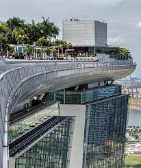Best Rooftop Bars On Instagram Unique Angle From The Rooftop Pool At Marina Bay Sands In Singapore Skyscraper Architecture Futuristic Architecture Rooftop