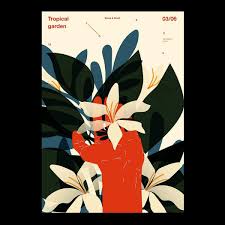 Rokas Aleliunas On Instagram Day 239 Tropical Garden Design Graphicdesign Art Artwork Party Design Poster Graphic Design Posters Graphic Design Poster