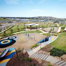 Hill Top View Of Tom S Park Rosenthal Estate In Sunbury Victoria Project Includes A Multi Purpose Open Landscape Design Landscape Architect Cool Landscapes