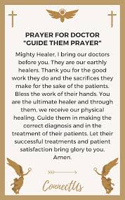 This page features several prayers for those who are about to undergo an operation in hospital. 11 Inspiring Prayers For Doctors Connectus