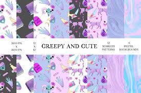 Jun 23, 2019 · halloween backgrounds cute backgrounds halloween wallpaper cute wallpapers wallpaper backgrounds iphone wallpaper phone backgrounds kawaii halloween pink halloween. Creepy And Cute Pastel Goth Seamless Pattern Cute Halloween 984231 Backgrounds Design Bundles