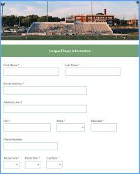 Please, anyone have any recommendations? Sports Registration Form Template Formsite