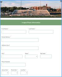 Association company bulletin board email. Sports Registration Form Template Formsite