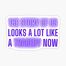 Taylor Swift Story Of Us Speak Now Design Sticker By A Fangrl Redbubble