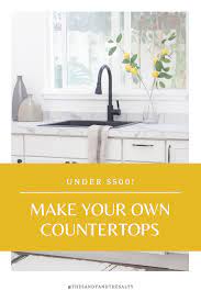 How To Make Your Own Laminate Countertops On A Budget Beginner Diy Project Wood Project Tutorial Countertops Laminate Countertops Easy Diy Home Projects