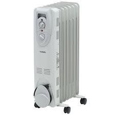Null 1500 Watt Electric Oil Filled Radiant Portable Heater Grey Portable Heater Heater Heater Thermostat