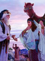 High angle view of people riding horses on mountain. Rebekah In The Bible Had Faith In God Genesis 24 58