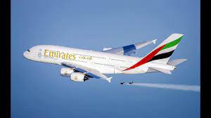 Business class ends at row 26 on the upper deck. Emirates A380 And Jetman Dubai Formation Flight Emirates Airline Youtube