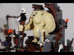 Lego The Hobbit The Goblin King Battle Review - YouTube