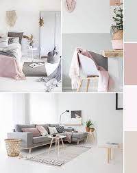 Couleur de la bande à broder: Combinaison Gris Perle Rose Poudre Decoration Salon Rose Decoration Salon Rose Et Gris Deco Gris Et Blanc