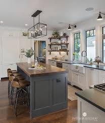 Kitchen Island The Island Countertop Is American Black Walnut With Durata Waterproof Permanent Diy Kitchen Remodel Farmhouse Kitchen Island Home Decor Kitchen