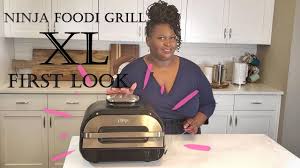 New Ninja Foodi Grill Xl First Look And Demonstration Indoor Countertop Grill And Air Fryer Youtube