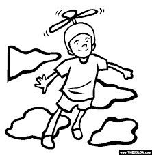 These alphabet coloring sheets will help little ones identify uppercase and lowercase versions of each letter. Flying Cap Coloring Page Free Flying Cap Online Coloring