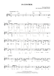 in control lead sheet lyrics chords hillsong worship