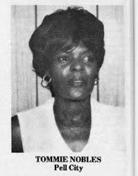 GOOD MORNING, PELL CITY! News from the past 1977 Shown is Tommie Nobles.  She began her career with Avondale Mills in the middle 1960s. She was a  graduate of St. Clair County