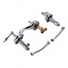 Finished in polished chrome, this faucet is refined and modern with a ceramic disc cartridge and brass waterways. 8 Widespread Bathroom Sink Faucet Classic Chrome Lever Handle