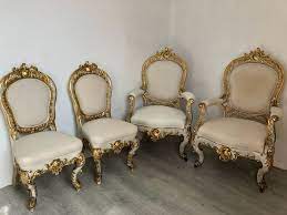 Design your own arm chairs. Lot Art Armchair Chair Dining Chair Dining Room Chair Lounge Chair Office Chair 4 Rococo Style Kingwood 19th Century