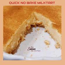 An Easy And Quick No Bake Milk Tart Milk Tart Easy Tart Recipes Milktart Recipe