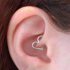Daith Heart Cartilage Earring Sterling Silver Or Gold Filled Unique Ear Piercings Cute Ear Piercings Ear Piercings
