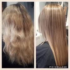 Toner also helps even out hair color after bleaching. Toning Down A Bleach The K Sisters Hair Beauty Salon Facebook