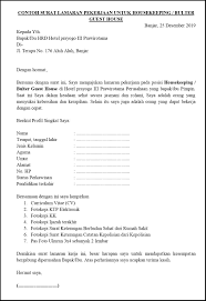 Contoh lamaran kerja ke dinas kebersihan. Contoh Surat Lamaran Pekerjaan Untuk Kebersihan Dan Fasilitas Tanpakoma