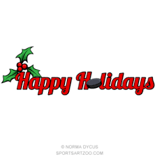 Hockey Happy Holidays Sportsartzoo Happy Holidays Baseball Christmas Holiday