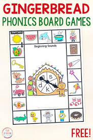 These fun phonics games will keep your students engaged while they develop those, oh so make your life easier with this free curriculum planning map with over 400+ pages and free. Gingerbread Theme Phonics Board Games Phonics Games Kindergarten Phonics Board Games Phonics Games