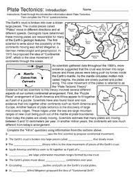 Tectonic forces cause the most damage in the center of the plates. Plate Tectonics Map Worksheets Teaching Resources Tpt