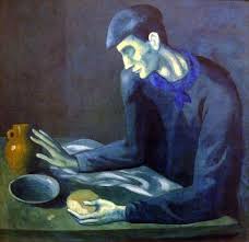 Picasso S Blind Man S Meal Typical Blue Period Picasso Pablo Picasso Paintings Picasso Art Picasso Blue Period