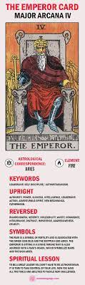 He will never take responsibility for the mess he has caused. The Emperor Tarot Card Meaning Upright And Reversed Major Arcana Iv