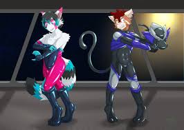 Ezekiel Midori on X: Long awaited commission for @VividPand_AD and  @Ringtail_NSFW, looks like the two decided to switch their suits with each  other! Though it seems like Yuudi has taken a liking to Maple~ ;3  t.coDSRh0rWPwK  X