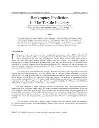 Textile mail‏ @textilemailonli 5 may 2015. Pdf Bankruptcy Prediction In The Textile Industry