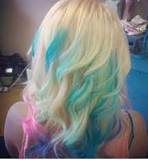 Pin By Emily Haedicke On Hair And Makeup And Nails Pink Blonde Hair Blonde With Pink Cotton Candy Hair