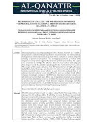 Kesenian dan kesusasteraan memainkan peranan penting dalam pembinaan tamadun malaysia. Pdf The Influence Of Local Culture And Religious Knowledge Towards Halal Food Selection A Study In Secondary School In Lahad Datu Sabah