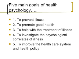 3 The Five Goals Of Health Psychology Health Psychology Psychology Health Policy