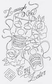 Smile now cry later stencil. Laugh Now Cry Later Tattoo Tattoo Stencil Outline Laugh Now Cry Later Latest Tattoos