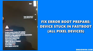 You can make it to reboot directly into safe mode by doing the following: Fix Error Boot Prepare Device Stuck In Fastboot Pixel Devices Droidwin