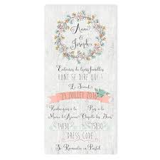 Un mariage champêtre chic se voudra chaleureux et empreint d'authenticité. Faire Part Mariage Couronne De Fleurs Champetre Chic
