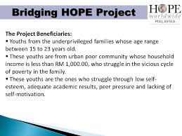 Ageing epoch set out participate in malaysia. Bridging Hope Project Youth Unemployment Proposal Ppt Download