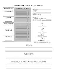 Charakterbogen von lyriel aus unserer pen and paper engel runde. Simpli 6 Character Sheets Atlantic Pen Amp Paper Games Drivethrurpg Com