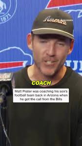 Matt Prater was coaching his son's football team just a few days prior to  kicking the game-winner for Buffalo